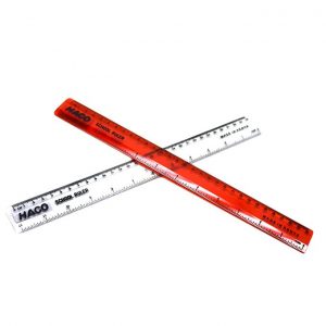 Ruler Assorted Colors 30 Cm (Colour May Vary) Haco