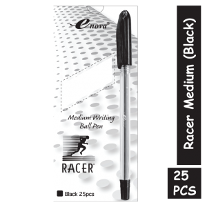 Racer Medium Black (Packet) 25pcs